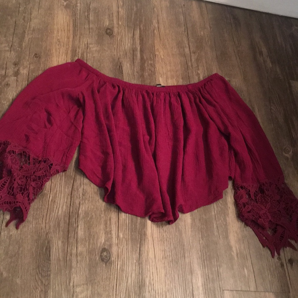 Off the Shoulder Crop Top